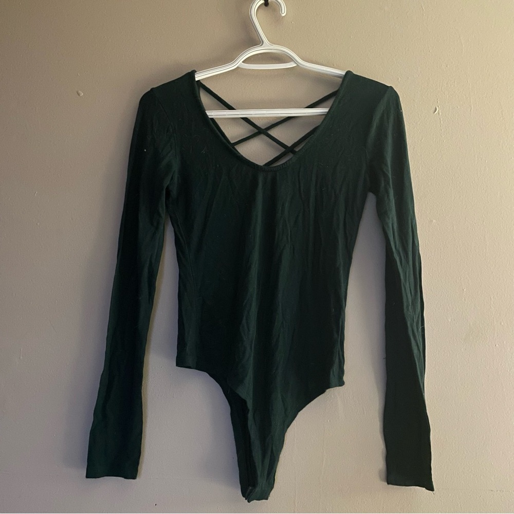 Green Longsleeve Bodysuit